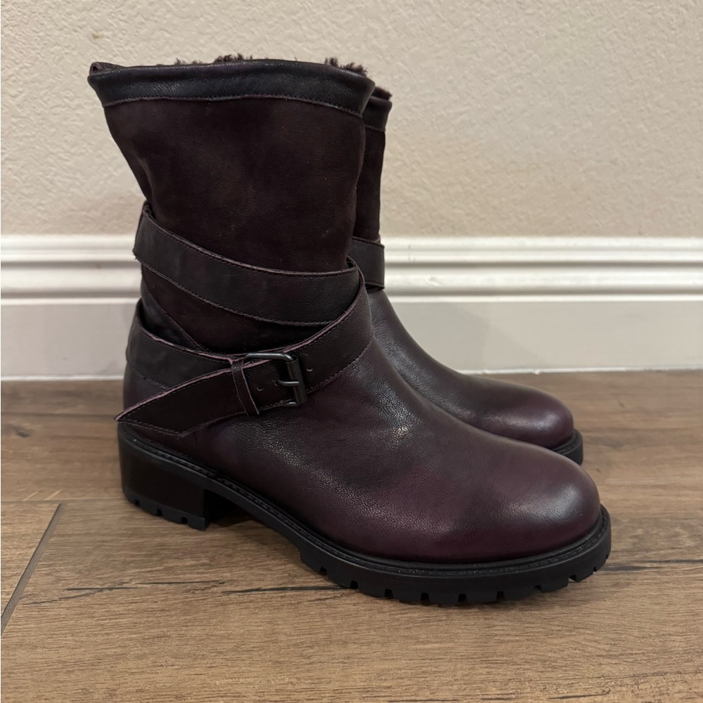 Ross & Snow Women's Dark Brown Leather Ankle Boots